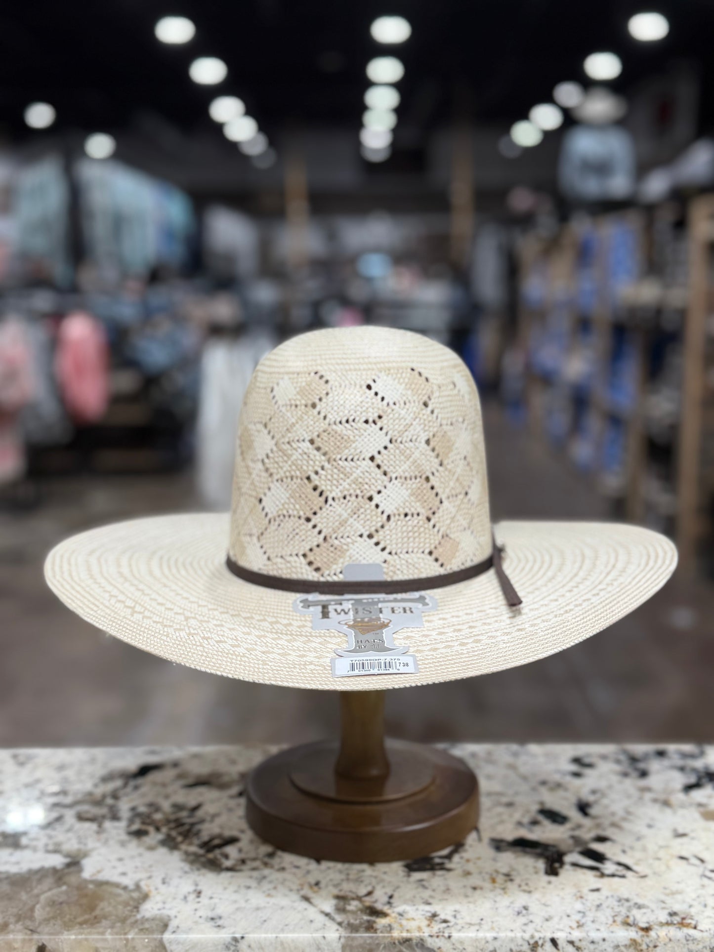 T70599OP | TWISTER 30X SHANTUNG STRAW HAT 4-1/2 BRIM