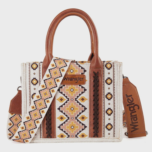 WG2202-8120SCF | WRANGLER SOUTHWESTERT COFFEE SMALL TOTE