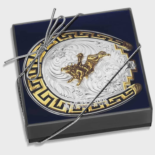 52810-160 |SUNRISE MESA BUCKLE W/ BULLRIDER