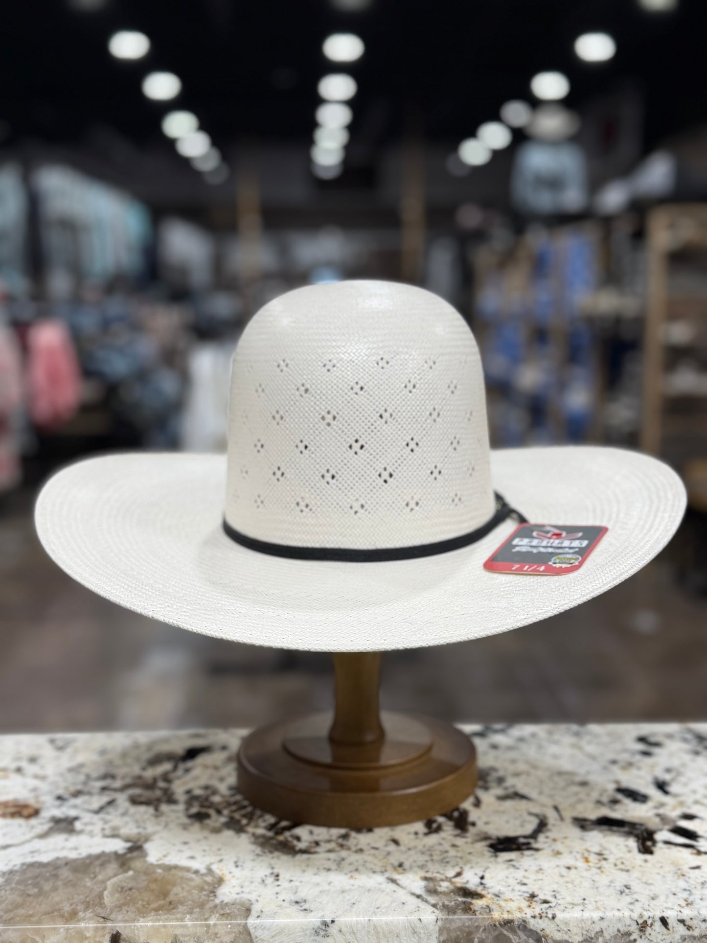 PH58O | PROHAT STRAW  OPEN CROWN CLOVER 4 1/2 INCH BRIM