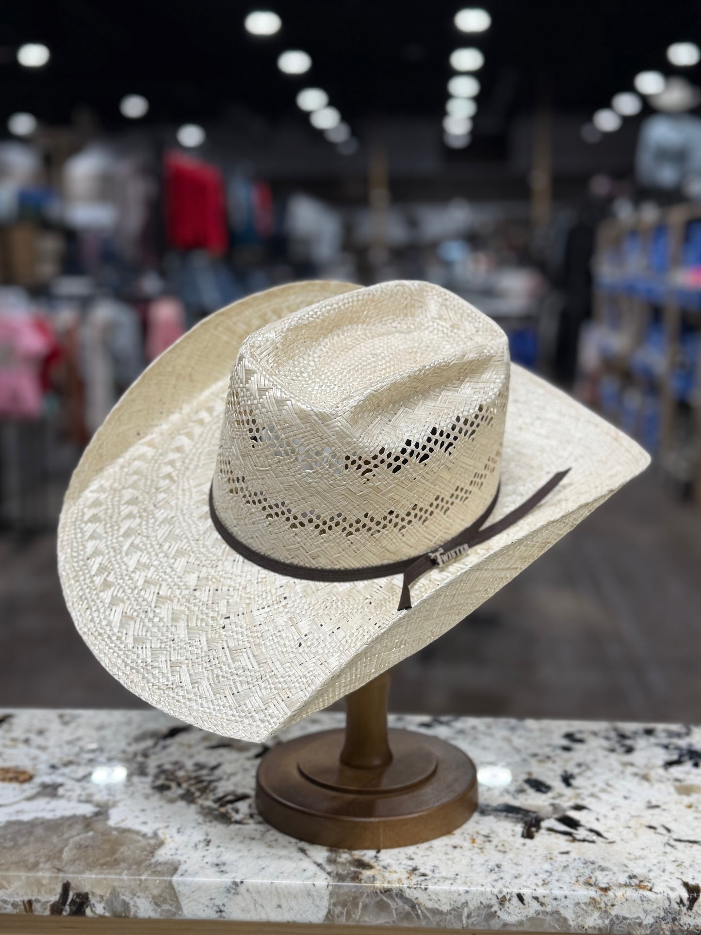 T73179 | TWISTER STRAW SISAL OPEN CROWN 4 1/4 INCH BRIM
