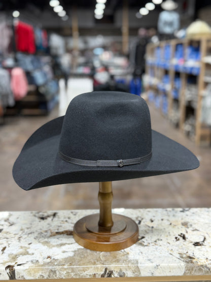 RESISTOL FELT 4X BLACK 90 HOOEY DAY MONEY 4 1/4 INCH BRIM