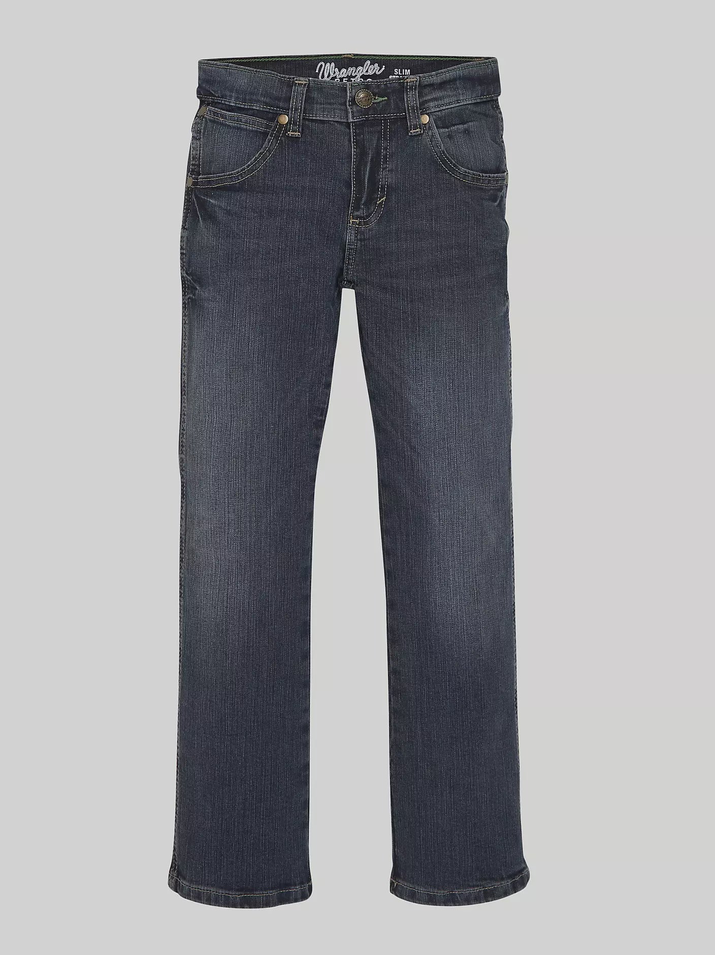 1088JWZBZ | WRANGLER BOYS RETRO SLIM STRAIGHT DARK WASH JEANS