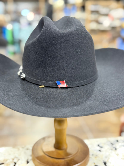 STETSON FELT 6X BLACK 250TH 4 1/4 BRIM