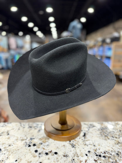 T7101001 | TWISTER FELT DALLAS 2X BLACK 4 INCH BRIM