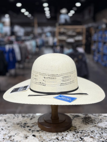 RODEO KING STRAW 25X HD BANGORA NATURAL OPEN CROWN 4 1/2 INCH BRIM