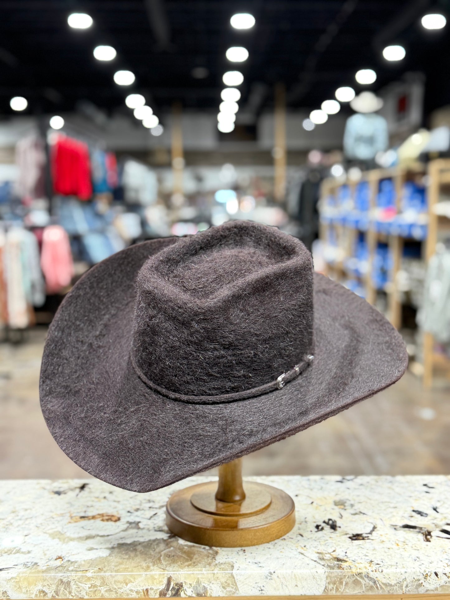 RODEO KING FELT 10X GRIZZLY | BLACK CHERRY OPEN CROWN