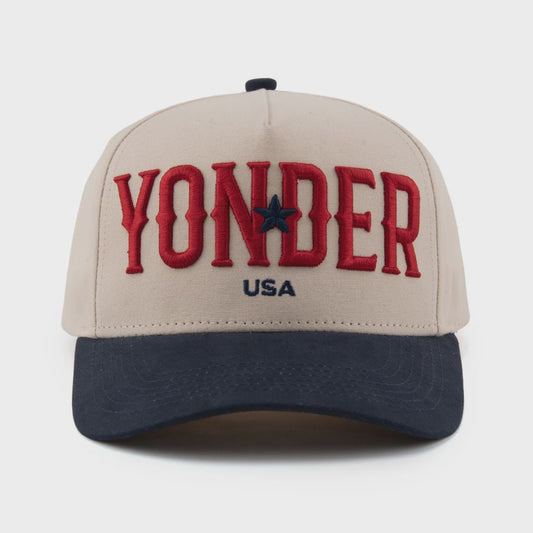 YONDER USA | OUT YONDER CAP - RED/WHITE/BLUE