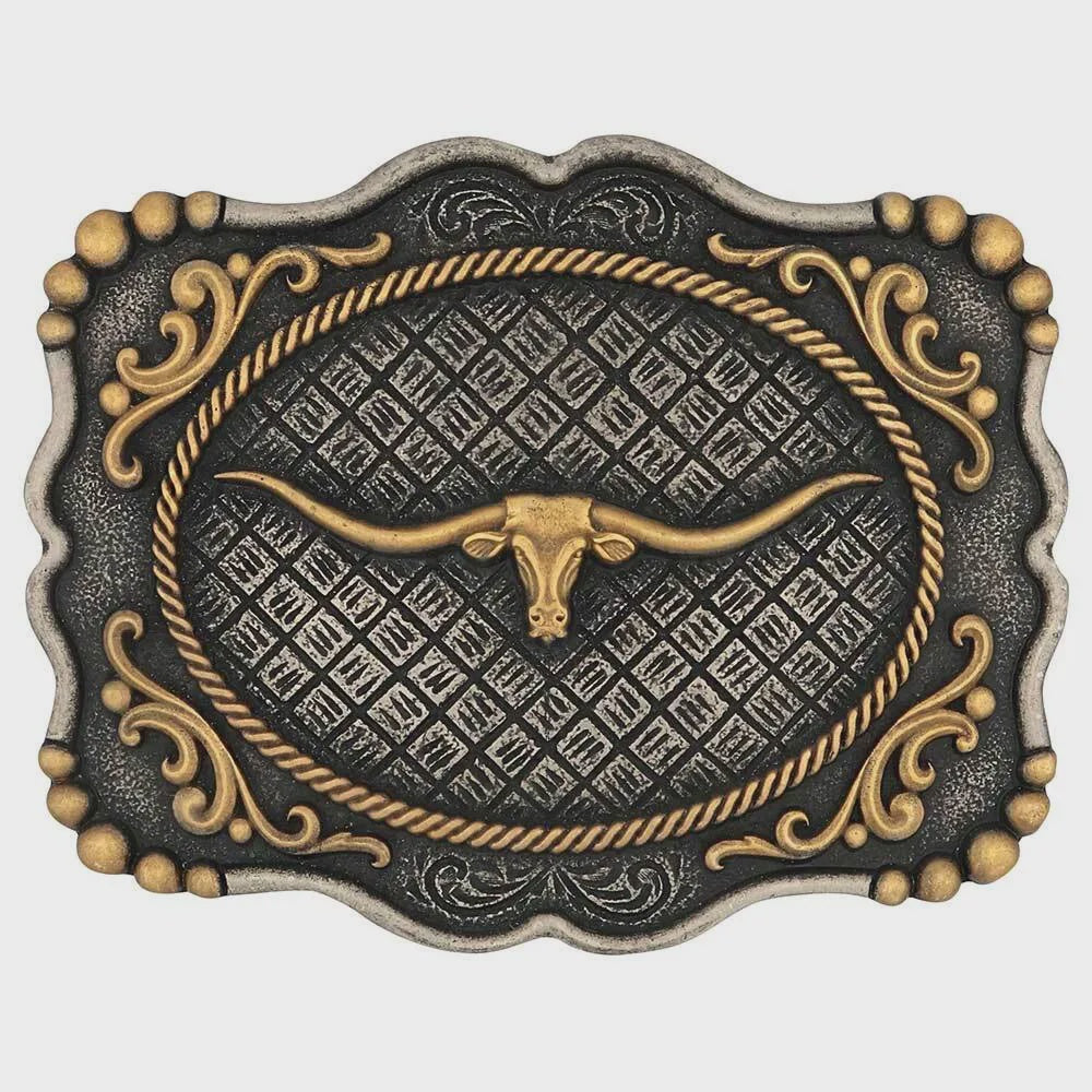 A1003P | MONTANA ATTITUDE BUCKLES AB-FRAMED LONGHORN