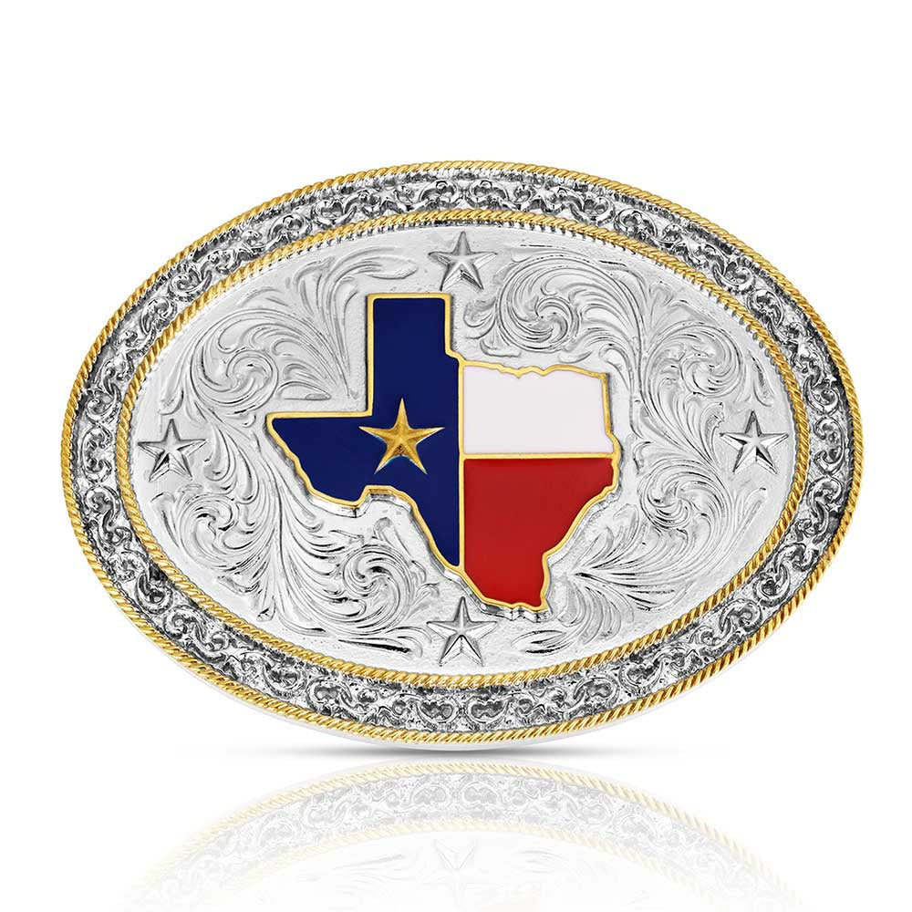 A1082P | ATTITUDE LONE STAR PRIDE BUCKLE