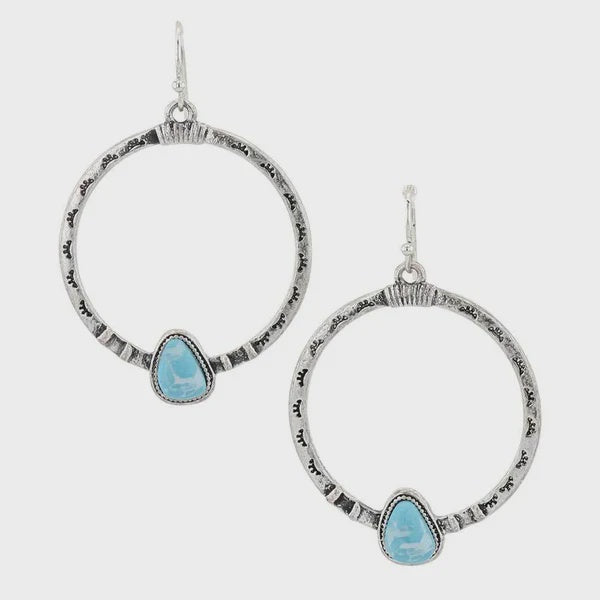 AER5925 | ATTITUDE TURQUOISE TOUCH EARRINGS