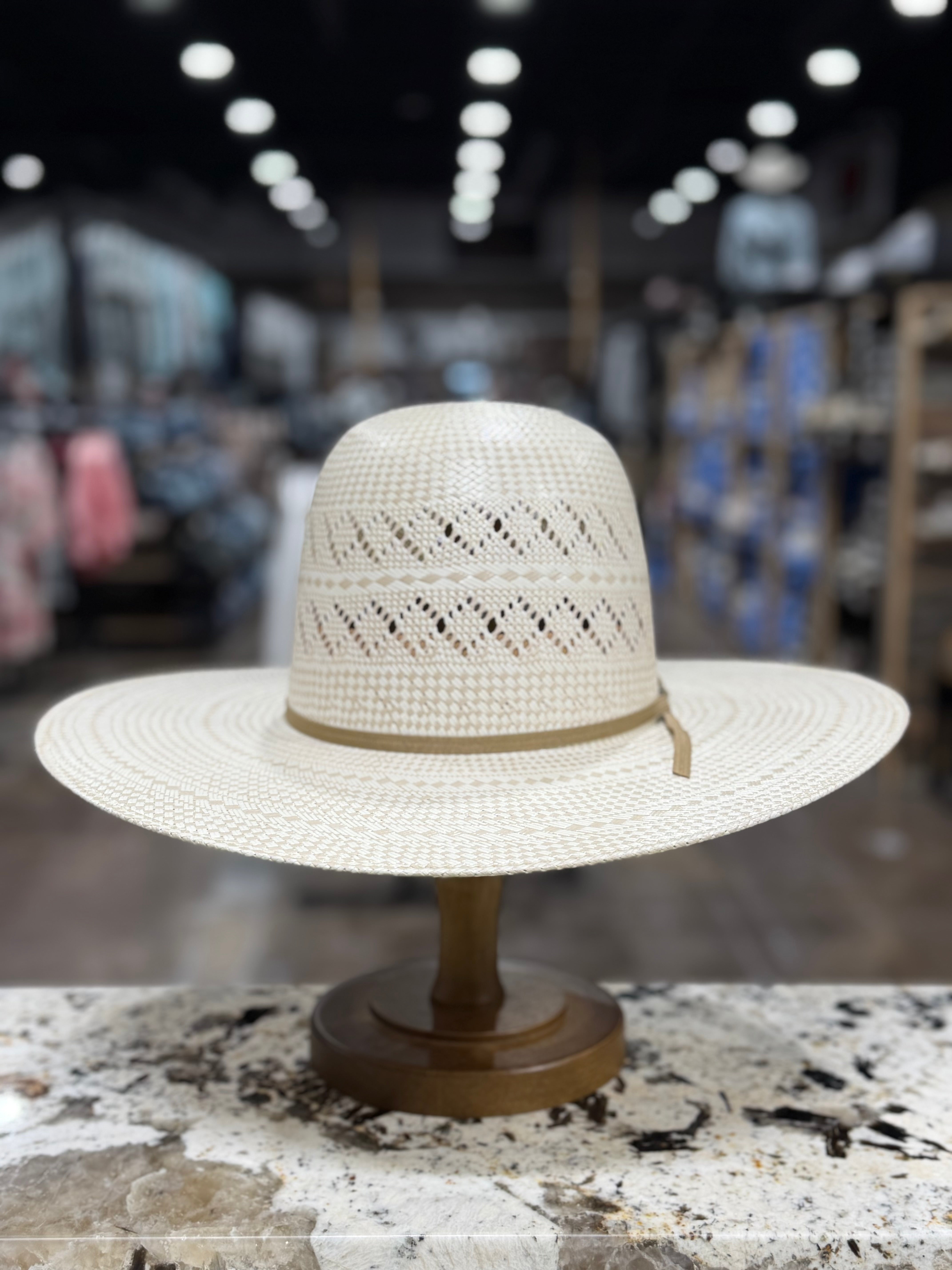 PH37O | PROHATS STRAW OPEN CROWN 4 1/2 INCH BRIM – El Herradero