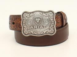 A1301002 | ARIAT KID'S BROWN TOOLED LEATHER
