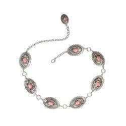 A1515830 | ARIAT WOMEN'S PINK STONE CONCHO BELT