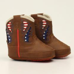 A442002802/ARIAT LIL STOMPER INFANT BROWN GEORGE BOOTS