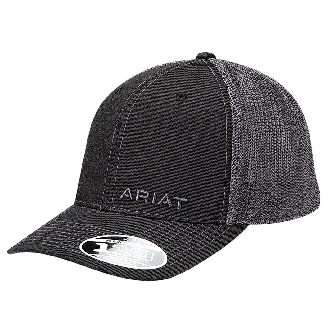 1597501 | ARIAT MEN'S BLACK OFFSET CAP