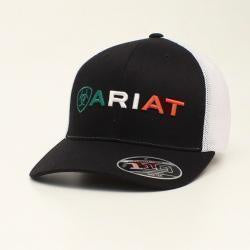 A300012201 ARIAT FF110 BLACK/BLACK MEXICAN FLAG CAP