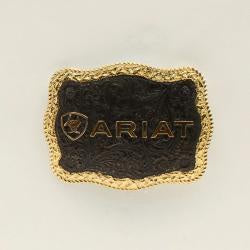 A37014 | ARIAT 2-TONE ROPE EDGE EMBOSSED BUCKLE