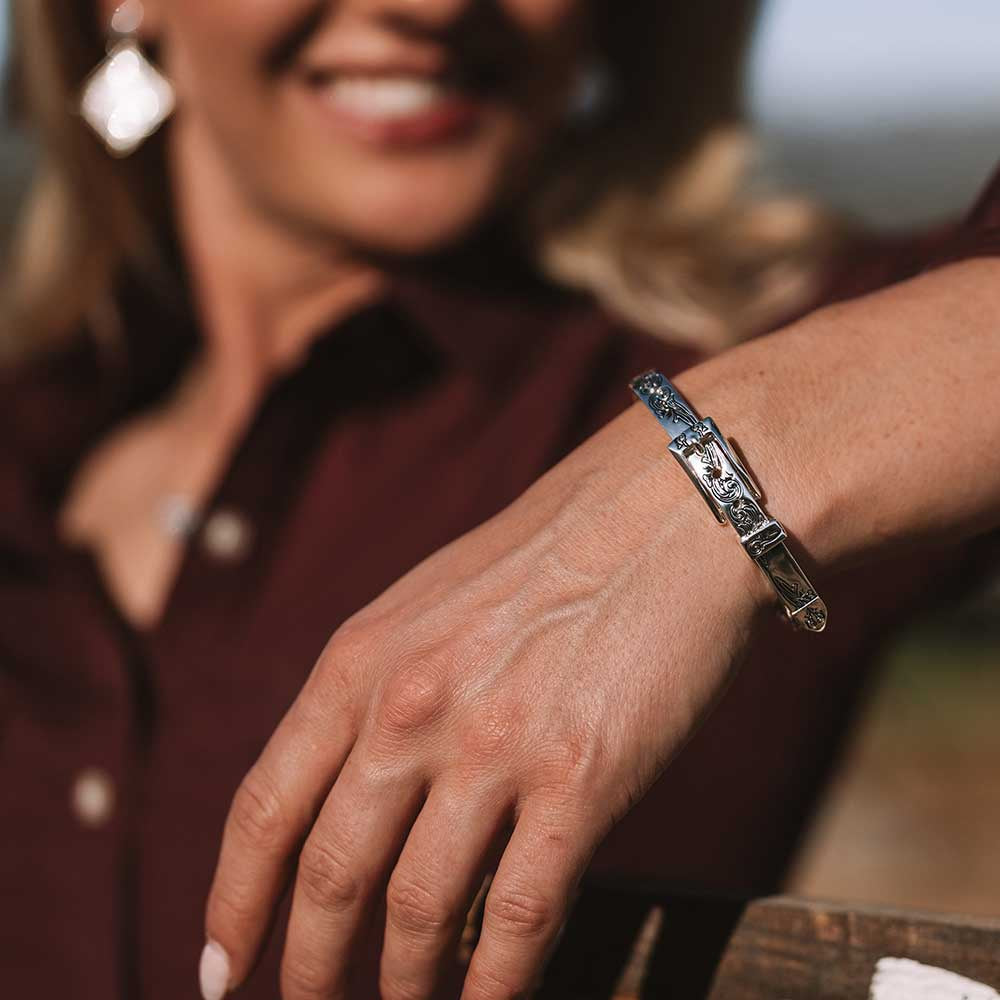 BC6606 | MONTANA SILVERSMITHS TRUE WEST BUCKLE BRACELET