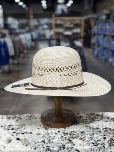 RODEO KING STRAW 25X OPEN RANGE OPEN CROWN 4 1/4 INCH BRIM
