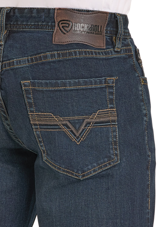 BM0SD08006 |  ROCK & ROLL MENS DOUBLE BARREL STRAIGHT JEAN