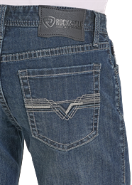 BM1RD08585 | ROCK & ROLL MNS DARK WASH JEAN