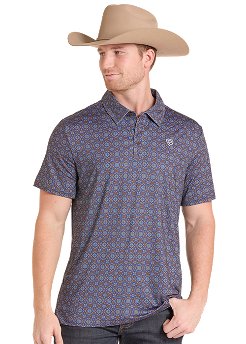 BM51T09610 | ROCK & ROLL MENS MEDALLION LITE POLO