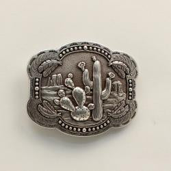37597 | BLAZIN ROXX CACTUS FEATHER BUCKLE