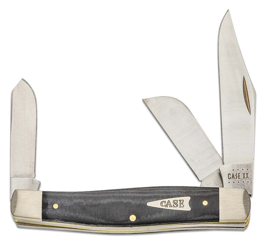 27732/ BLACK MICARTA SMOOTH LARGE STOCKMAN