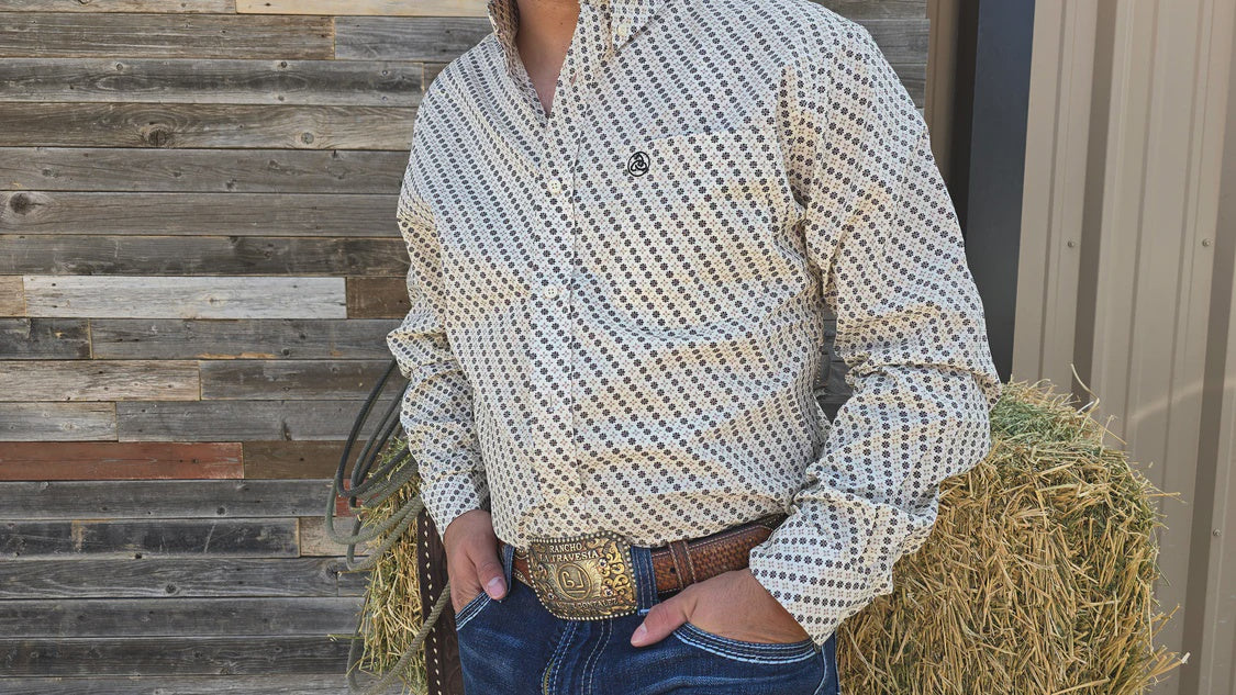 SKCL2023002 | CUEROLINE KHAKI STAR L/S SHIRT