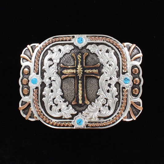 C10104 | CRUMRINE BLACK CROSS BUCKLE