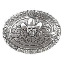 38016 | CRUMRINE VINTAGE COWBOY SKULL BUCKLE