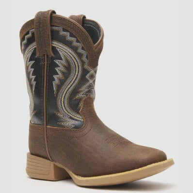 DBT0237C DURANGO LIL' KIDS ACORN/BLACK ONYX BOOTS