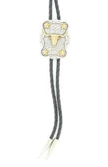 22822 | LONGHORN WITH STARS BOLO TIE