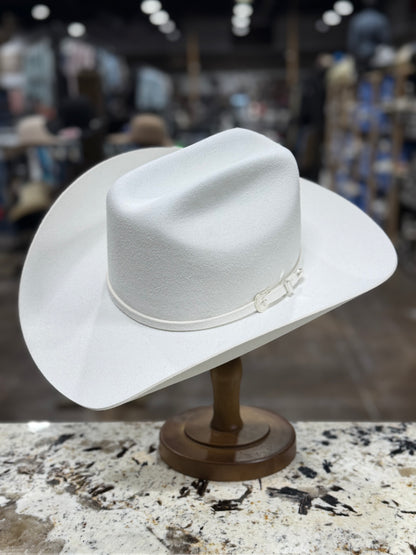 RESISTOL FELT 4X WHITE PAGEANT PRE-SHAPE 4 INCH BRIM