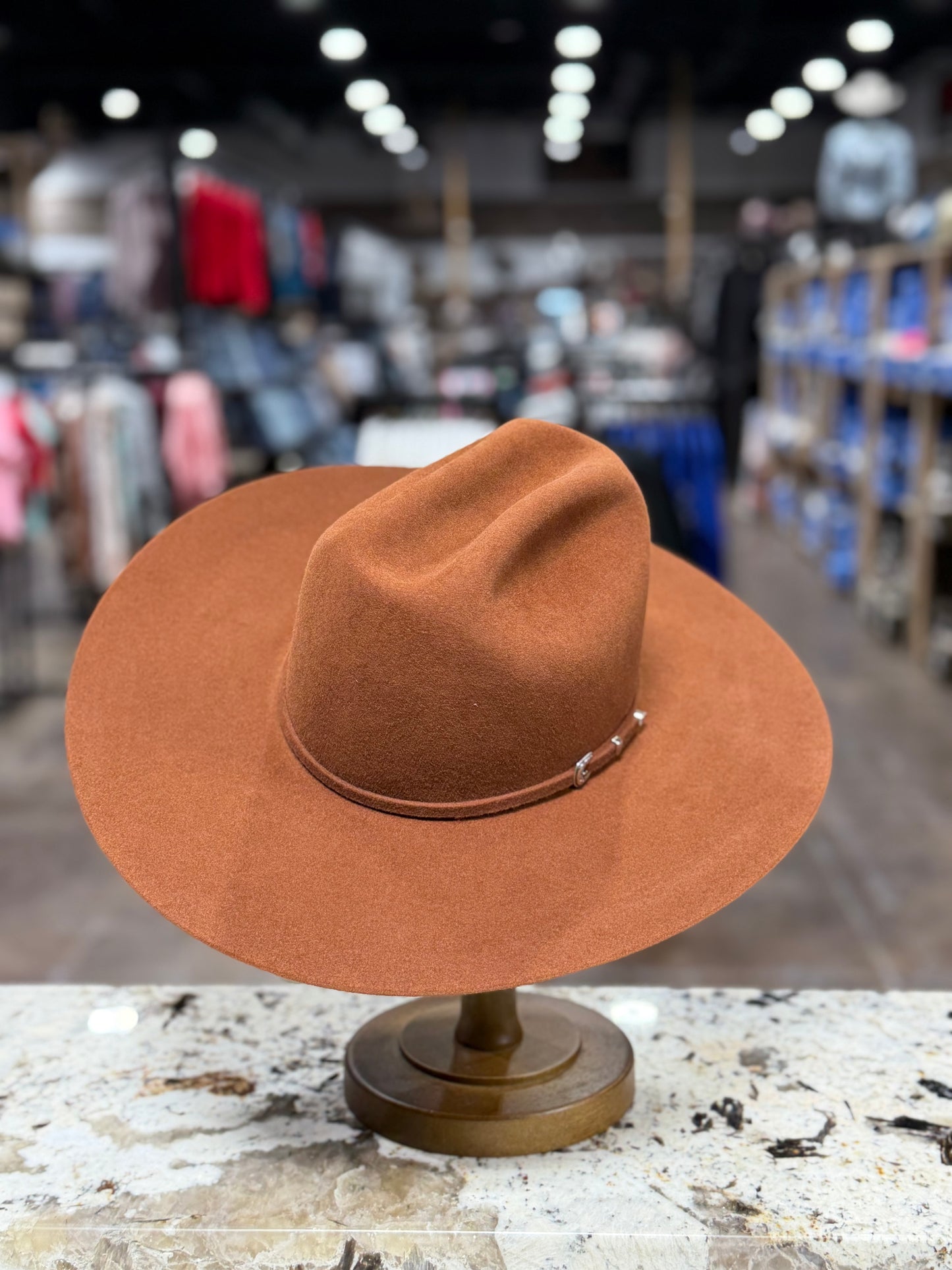 RODEO KING FELT 7X RUST OPEN CROWN