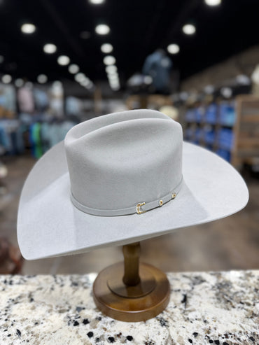 STETSON FELT 30X EL PATRON MIST GREY BRIM 4-1/4