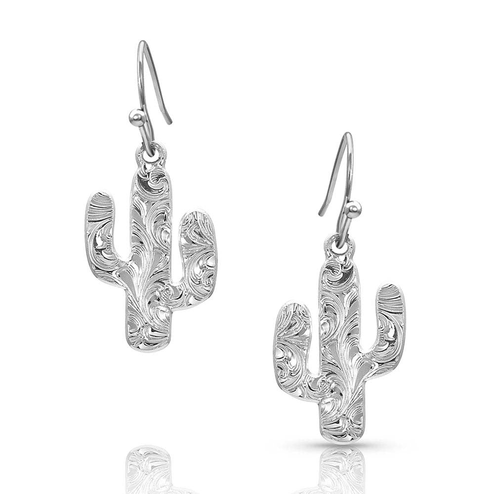 ER4446 | MONTANA SILVERSMITHS DESERT FULL MOON CACTUS EARRINGS