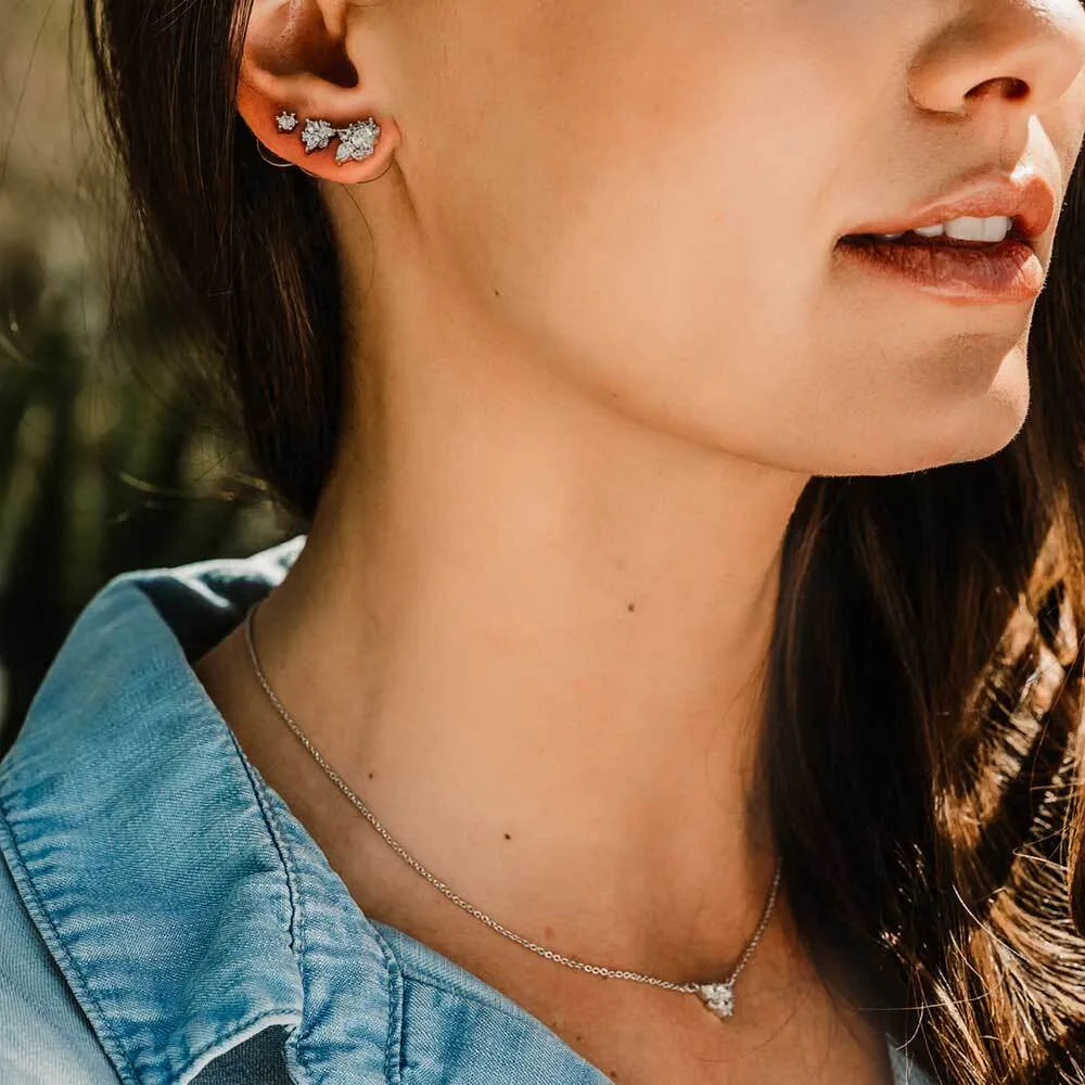 ER5324 | MONTANA SILVERSMITH TRIPLE PLAY CRYSTAL EARRING STUDS