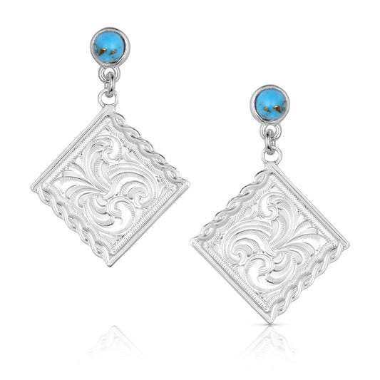 ER6584 | MONTANA SILVERSMITHS WESTERN DARLING TURQUOISE EARRINGS