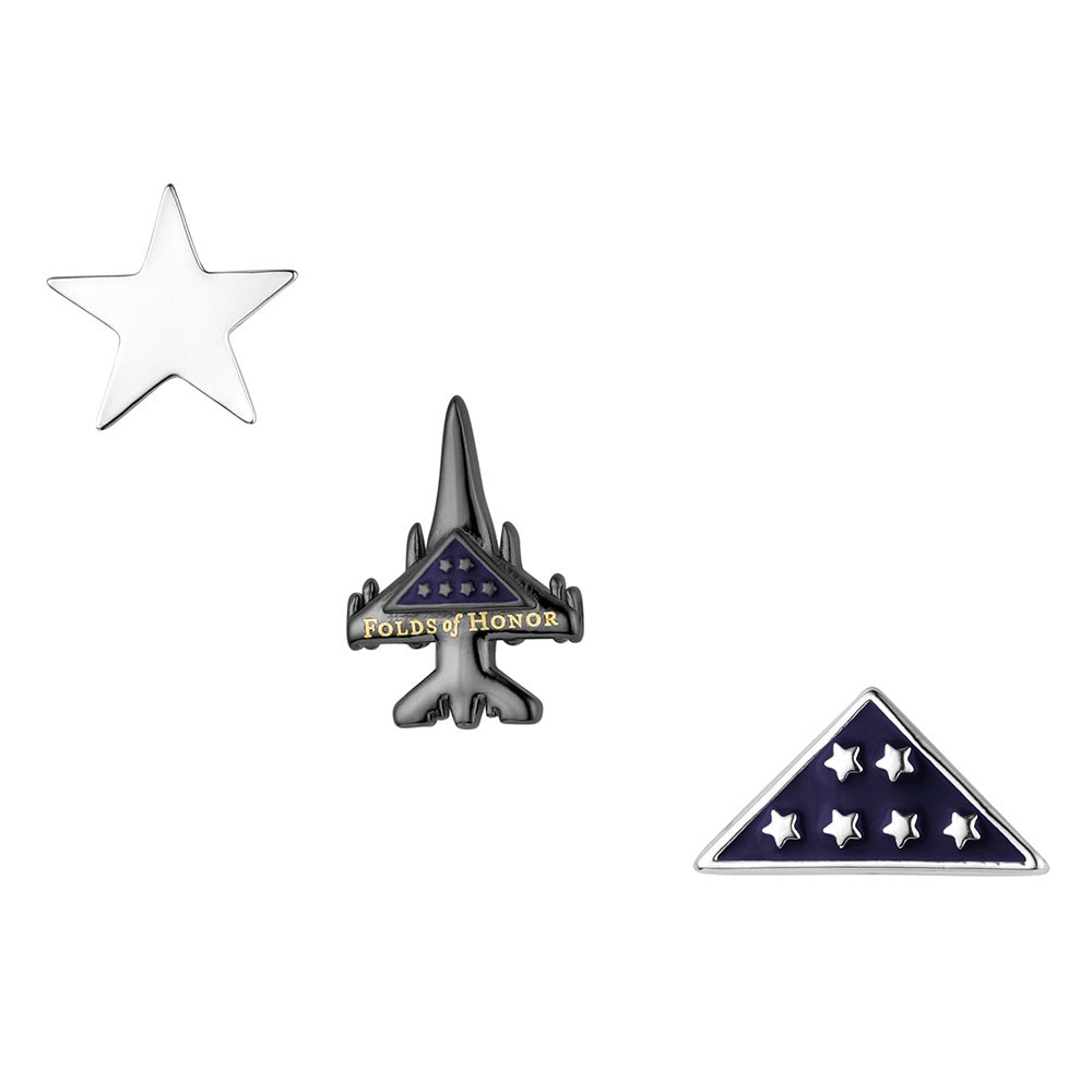 FOHTT6 | MONTANA SILVERSMITHS FOLDS OF HONOR REMEMBERANCE PIN SET