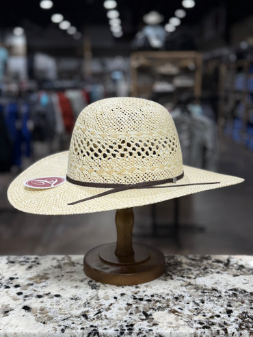 5485 | TACCHINO STRAW OPEN CROWN 4 1/4 INCH BRIM