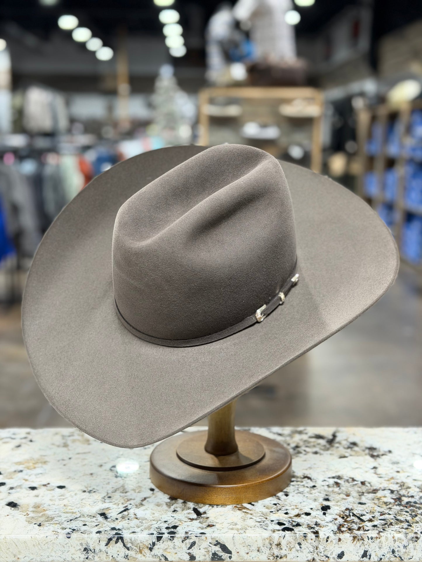 RESISTOL FELT HAT 30X MULBERRY -WESTWOOD - PRE-SHAPED BRIM 4-1/4