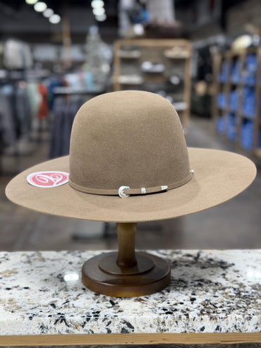 TACCHINOS FELT 20X MUFLONE OPEN CROWN 4 1/2 INCH BRIM