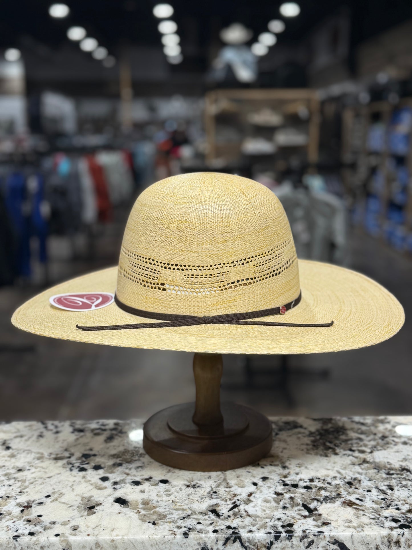 5493 | TACCHINO STRAW OPEN CROWN 4 1/2 INCH BRIM
