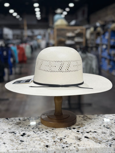 RODEO KING STRAW 25X CROSS OPEN CROWN 4 1/2 INCH BRIM