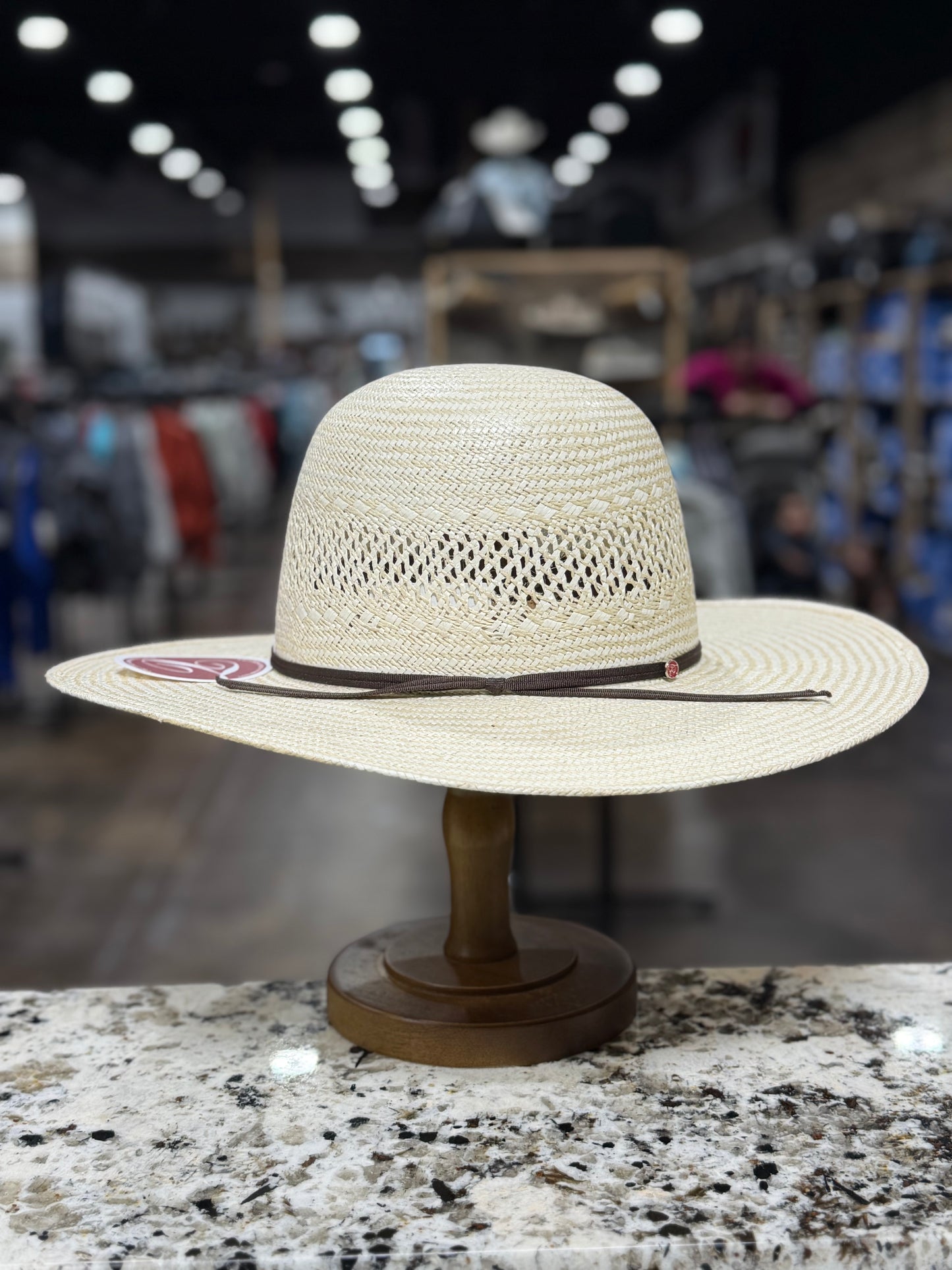 5486 | TACCHINO STRAW OPEN CROWN 4 1/4 INCH BRIM