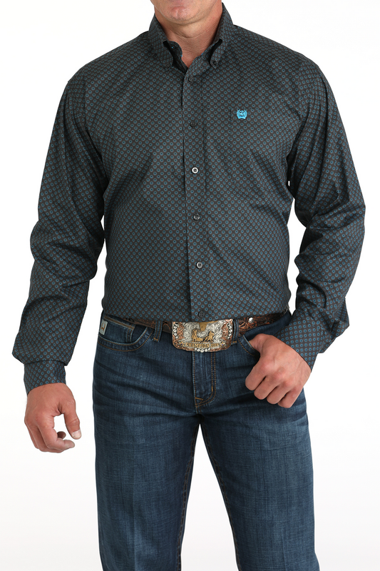 MTW1105957 | CINCH MENS CHARCOAL LS BD SHIRT