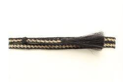 0229348 | 5" BLACK/NATURAL BRAIDED HORSEHAIR HATBAND