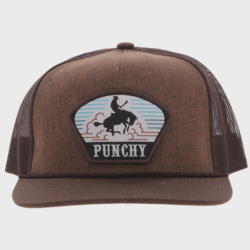 5034T-BR | HOOEY "CAVVY" PUNCHY CAP - BROWN/